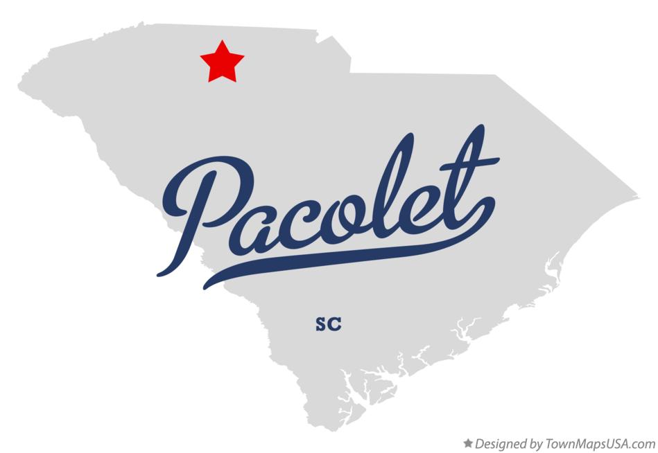 Map of Pacolet South Carolina SC