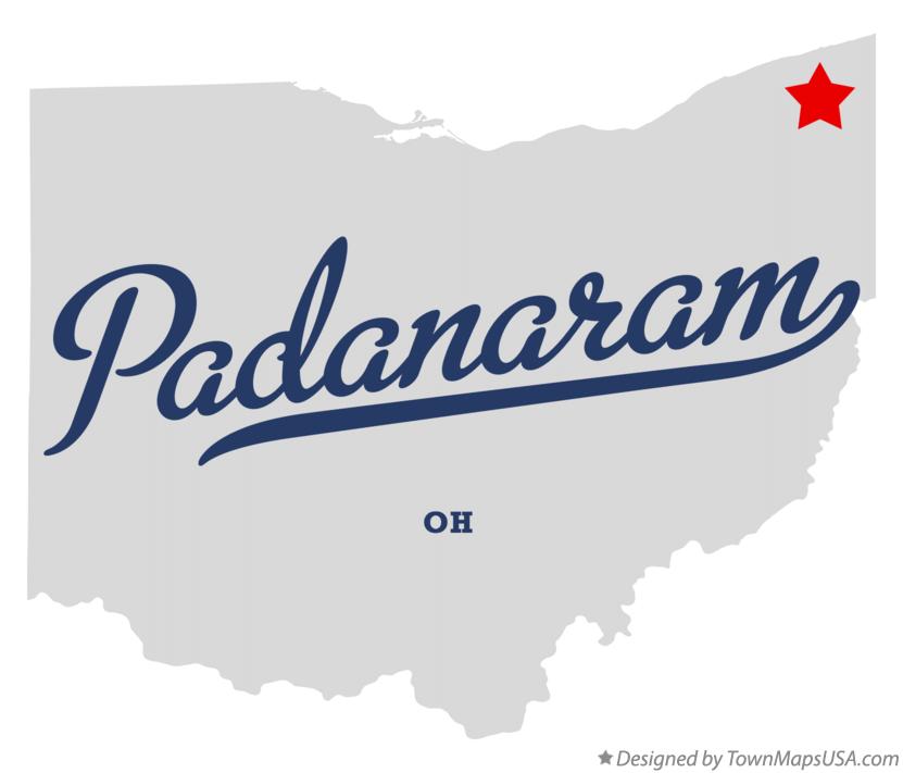Map of Padanaram Ohio OH