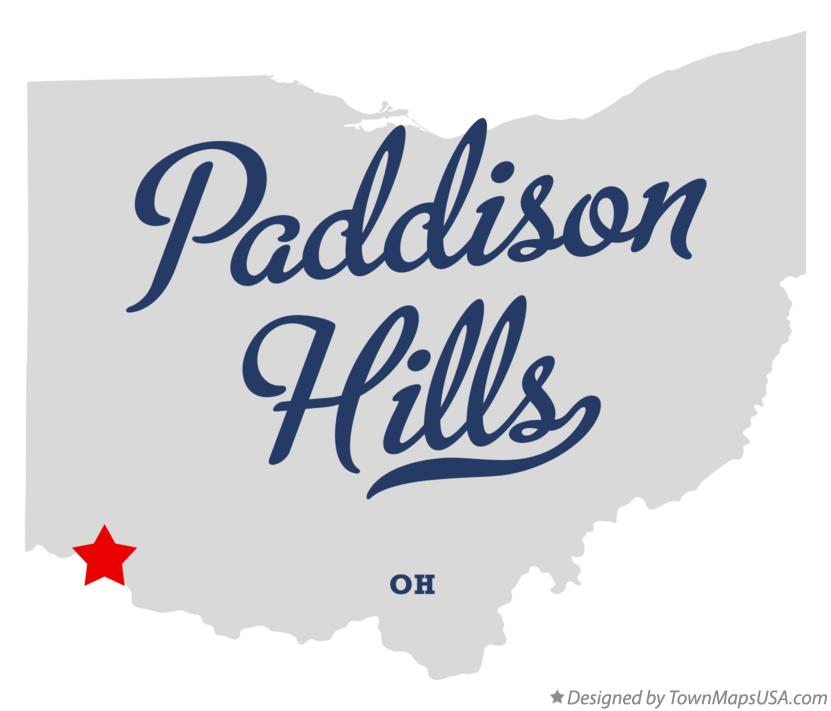 Map of Paddison Hills Ohio OH