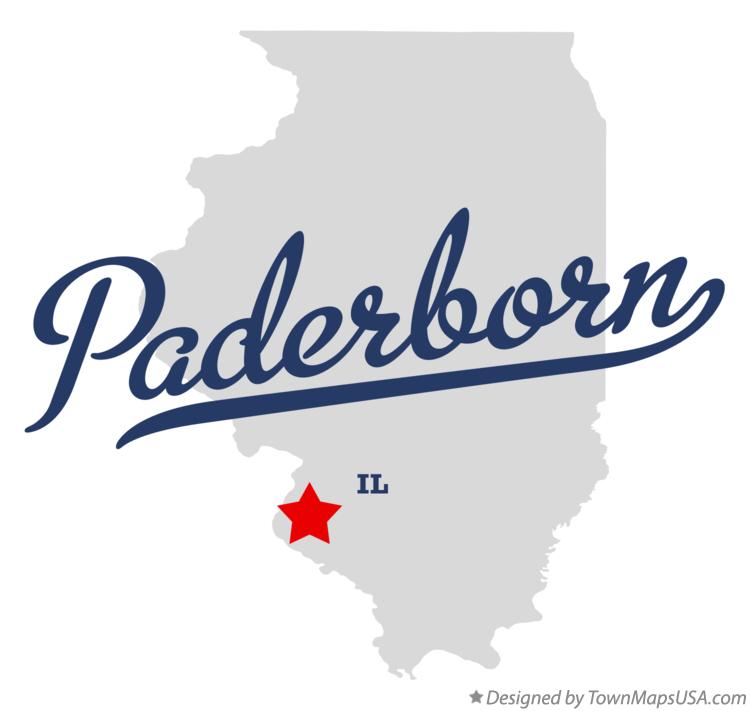 Map of Paderborn Illinois IL