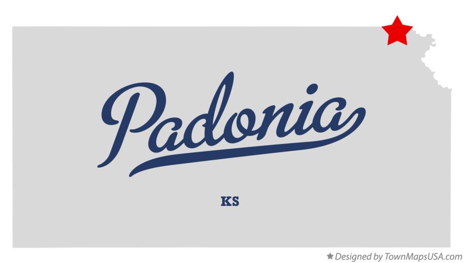 Map of Padonia Kansas KS