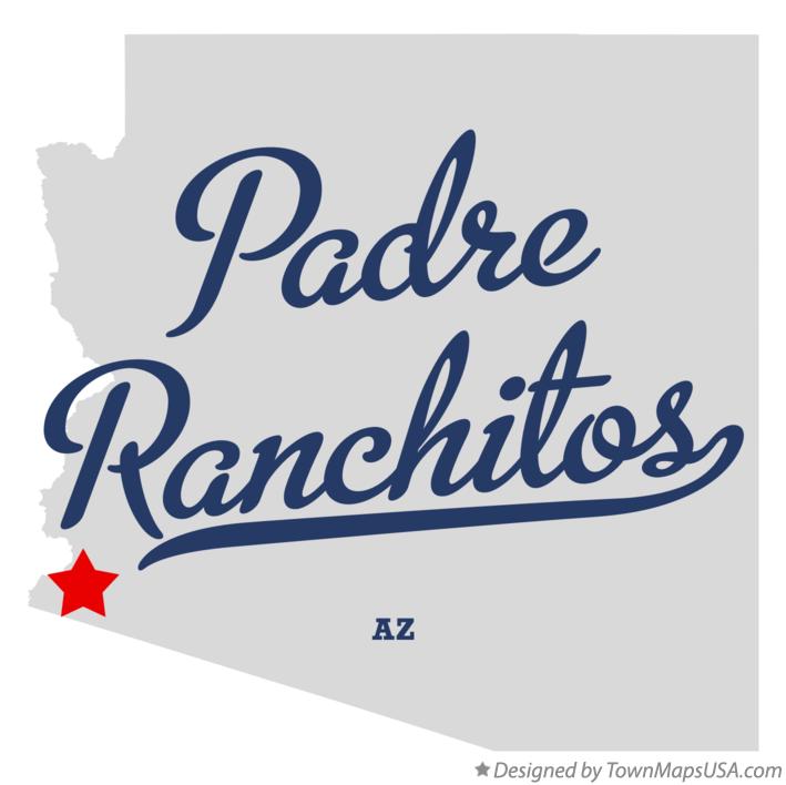 Map of Padre Ranchitos Arizona AZ