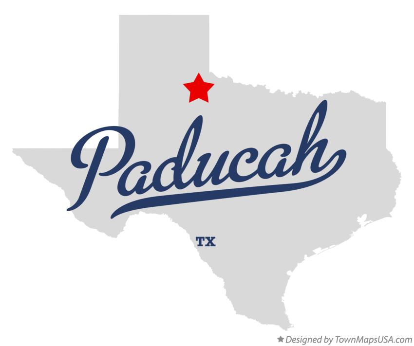Map of Paducah Texas TX