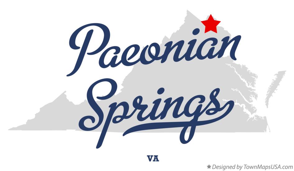 Map of Paeonian Springs Virginia VA