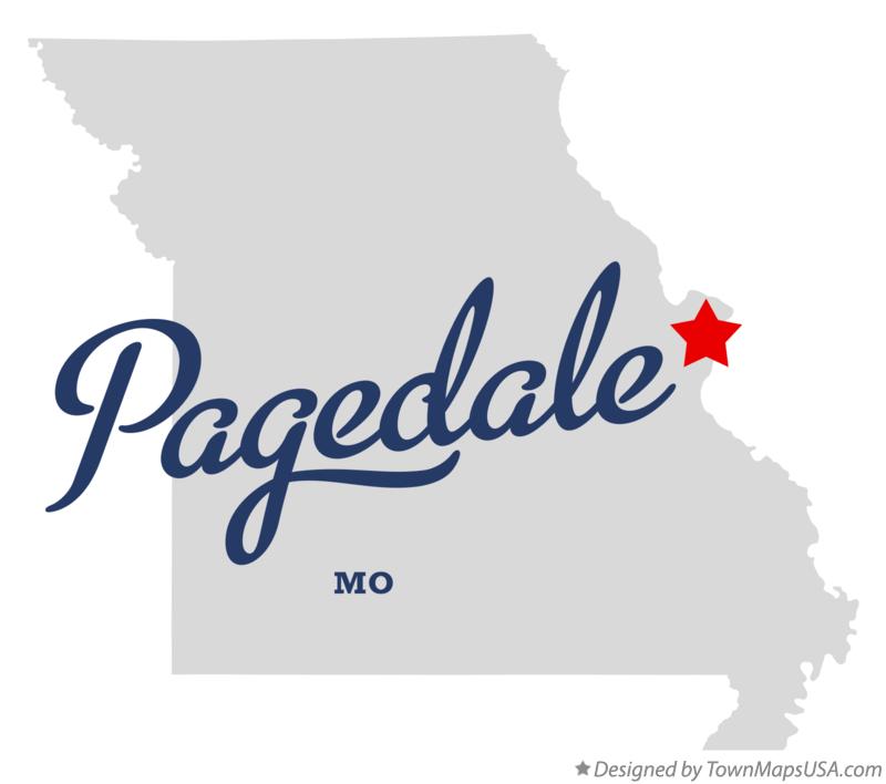 Map of Pagedale Missouri MO