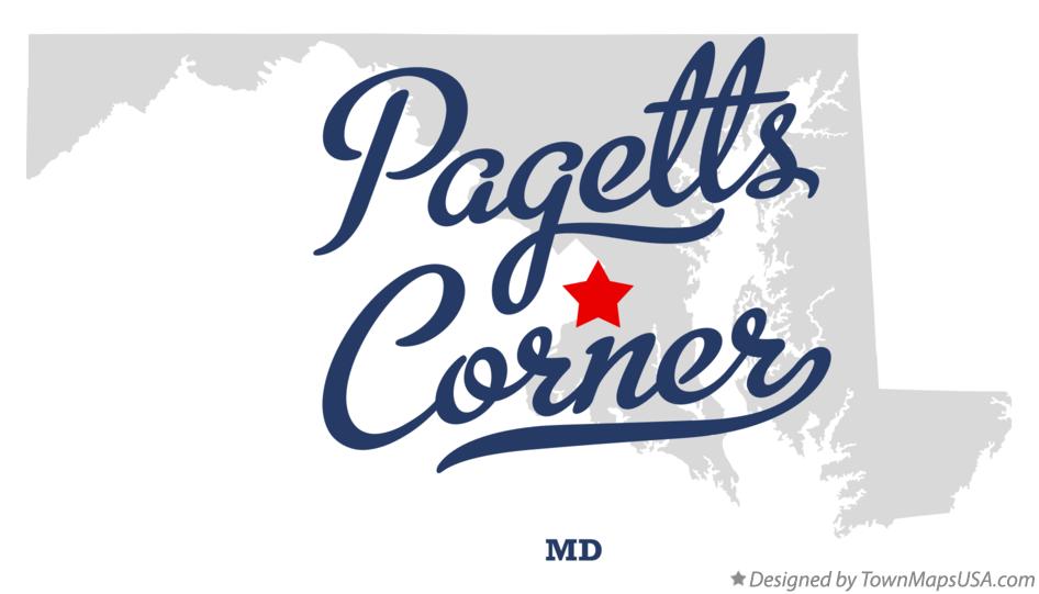 Map of Pagetts Corner Maryland MD