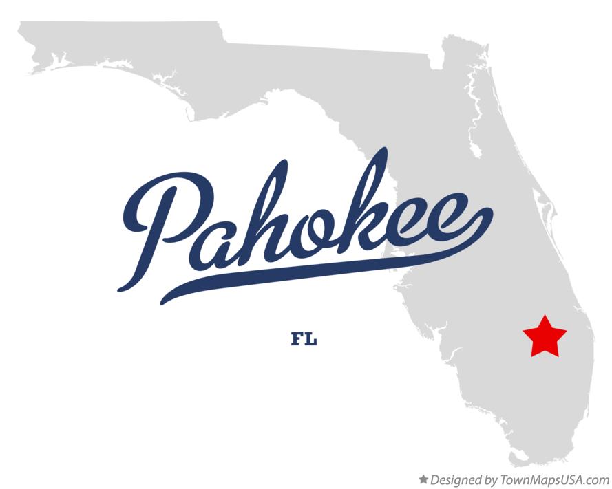 Map of Pahokee Florida FL