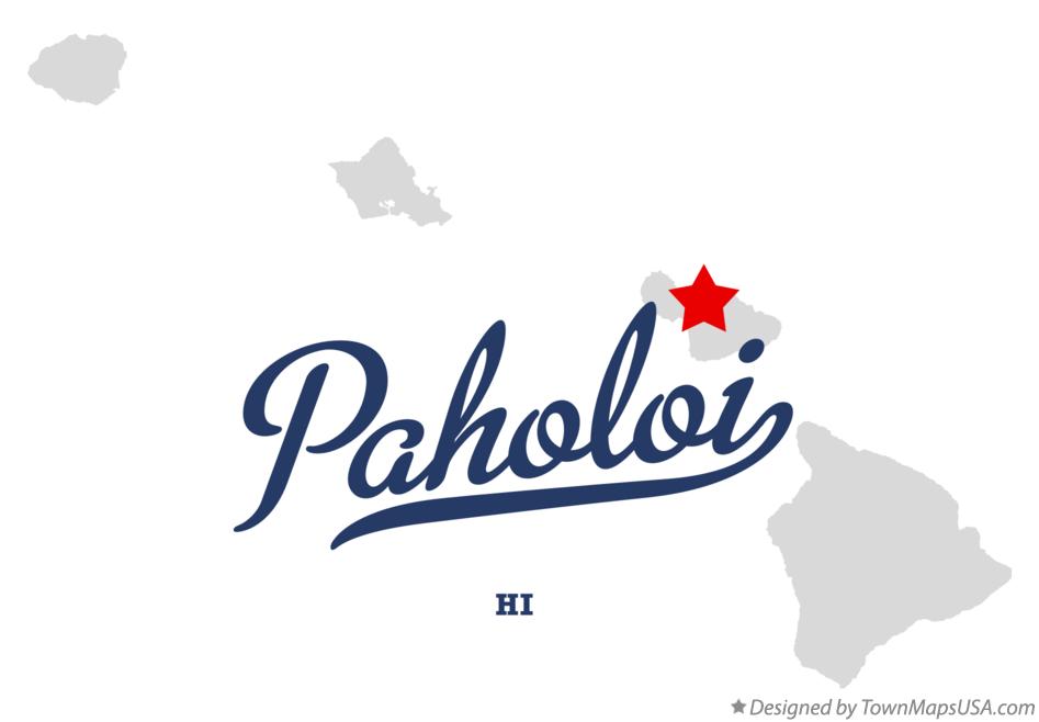 Map of Paholoi Hawaii HI