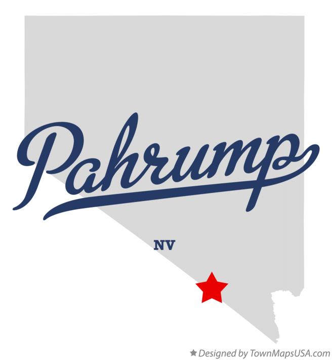 Map of Pahrump Nevada NV