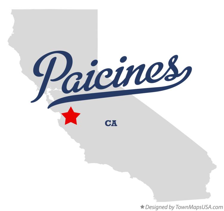 Map of Paicines California CA