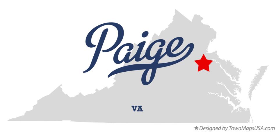 Map of Paige Virginia VA