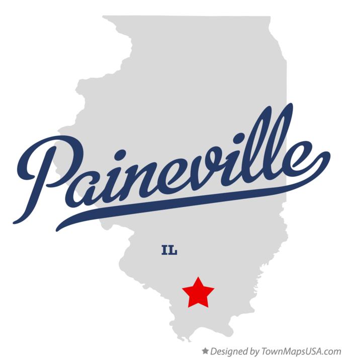 Map of Paineville Illinois IL