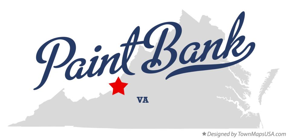 Map of Paint Bank Virginia VA
