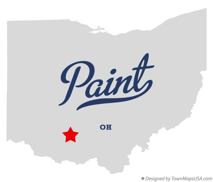 Map of Paint Ohio OH