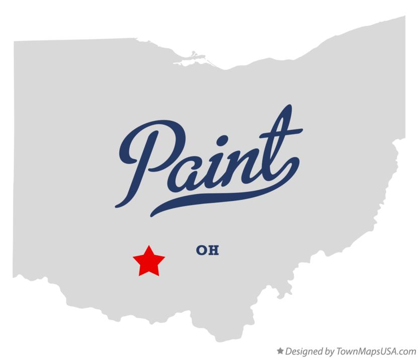 Map of Paint Ohio OH