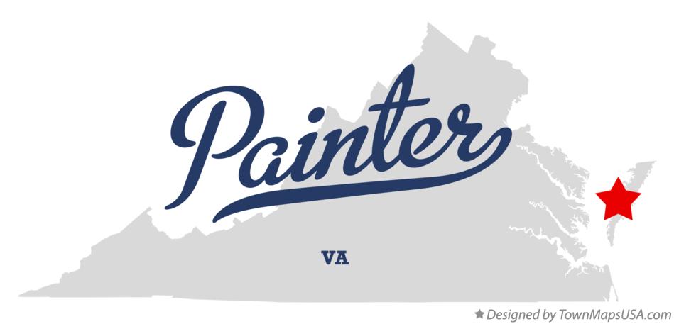 Map of Painter Virginia VA