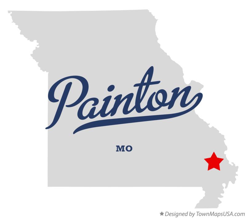 Map of Painton Missouri MO