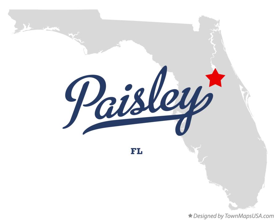 Map of Paisley Florida FL