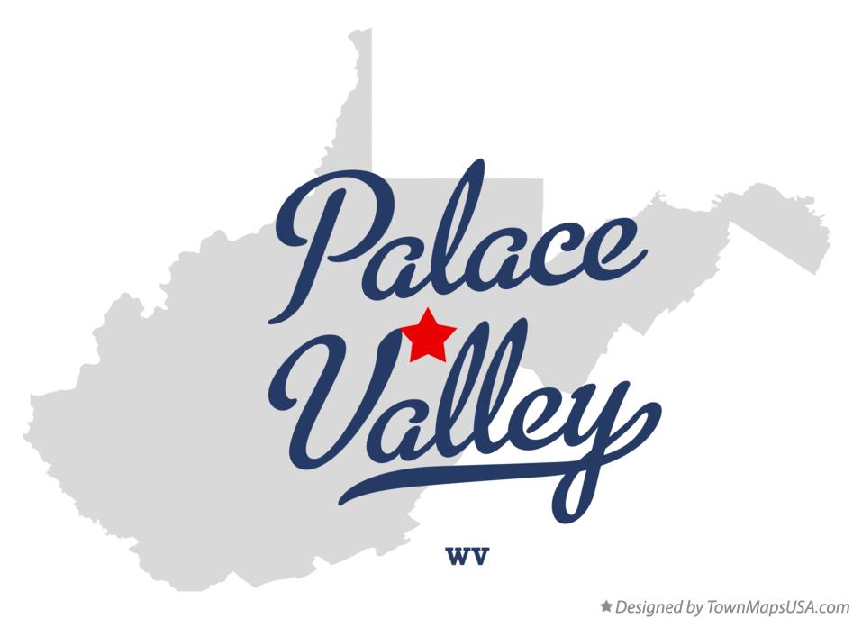 Map of Palace Valley West Virginia WV