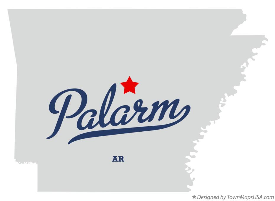 Map of Palarm Arkansas AR