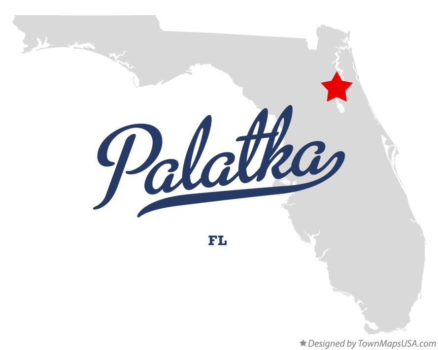 Map of Palatka Florida FL