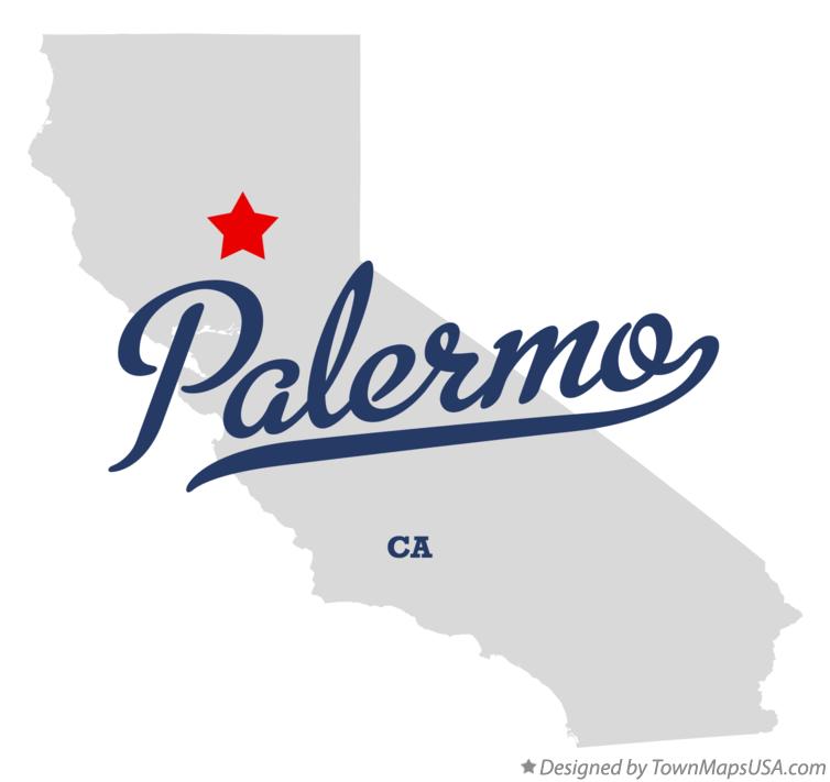 Map of Palermo California CA