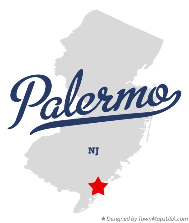 Map of Palermo New Jersey NJ