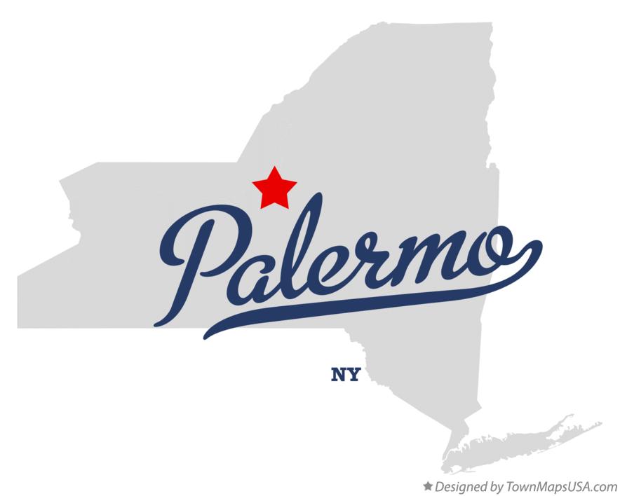 Map of Palermo New York NY