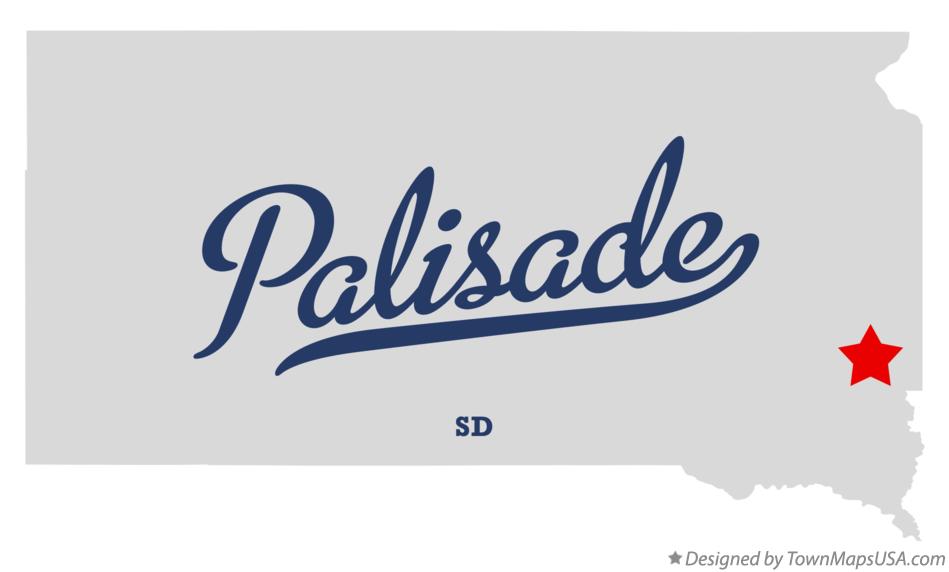 Map of Palisade South Dakota SD