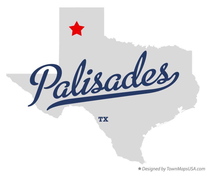 Map of Palisades Texas TX