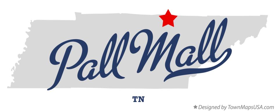 Map of Pall Mall Tennessee TN