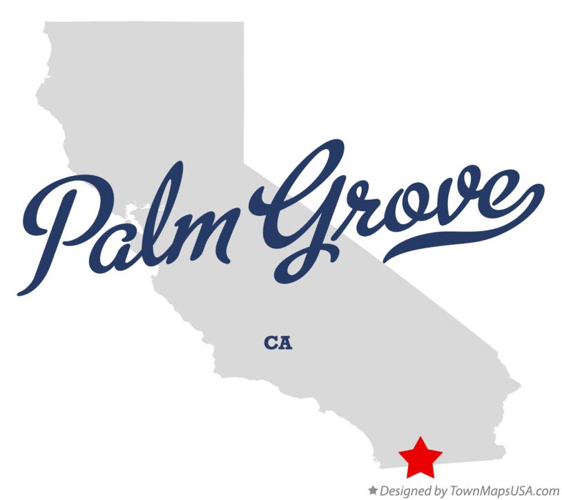 Map of Palm Grove California CA