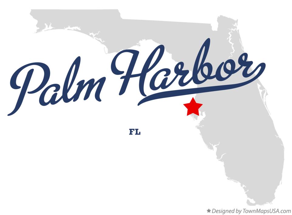 Map of Palm Harbor Florida FL