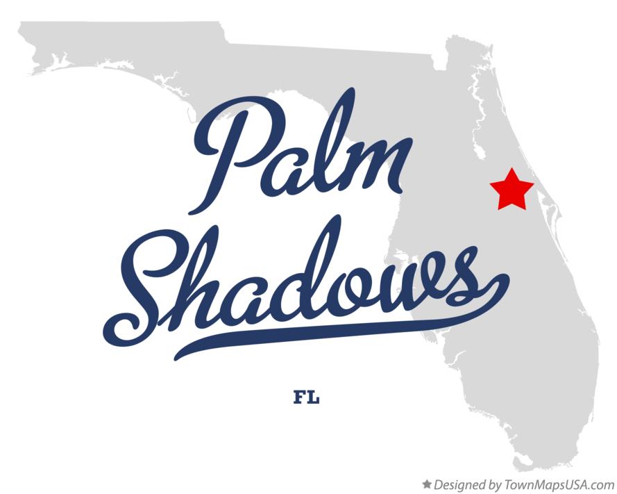 Map of Palm Shadows Florida FL