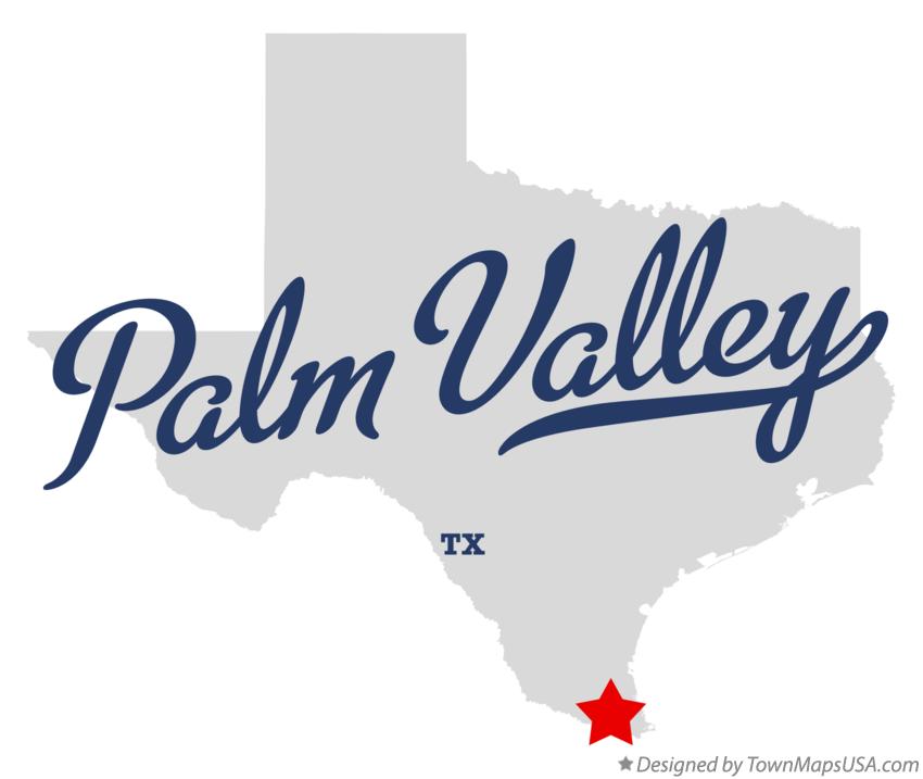 Map of Palm Valley Texas TX