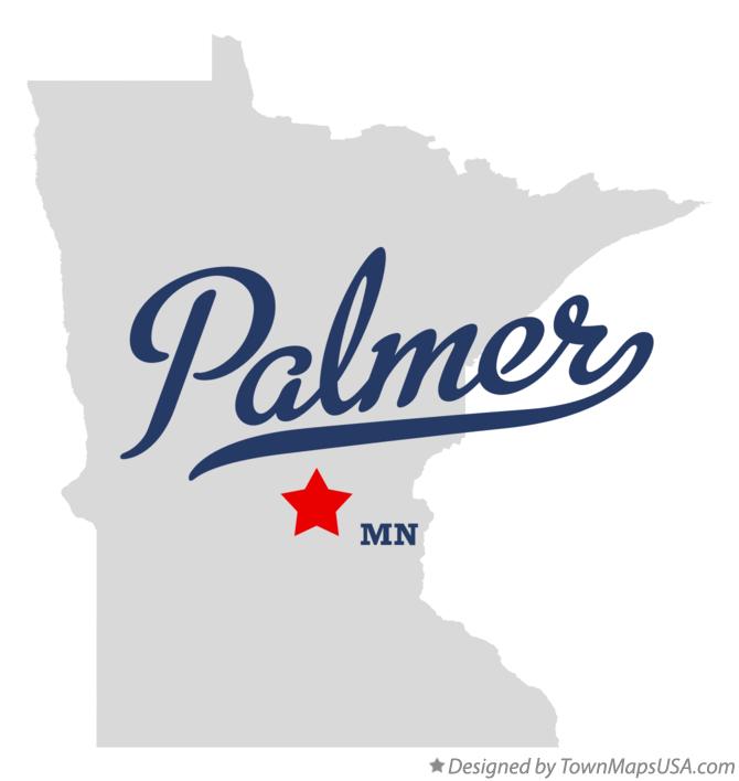 Map of Palmer Minnesota MN
