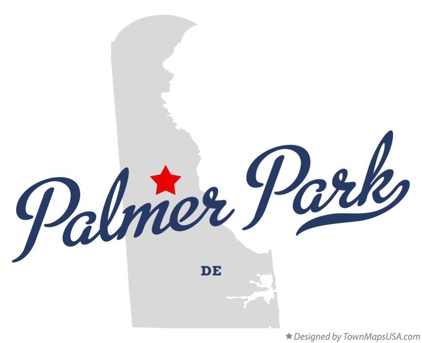 Map of Palmer Park Delaware DE