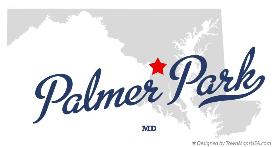 Map of Palmer Park Maryland MD