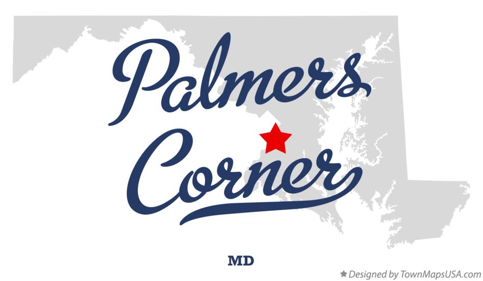 Map of Palmers Corner Maryland MD