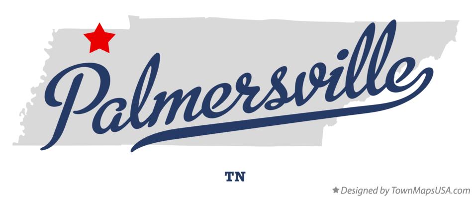 Map of Palmersville Tennessee TN