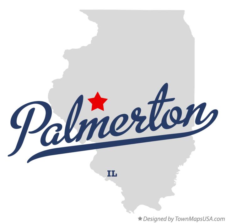 Map of Palmerton Illinois IL