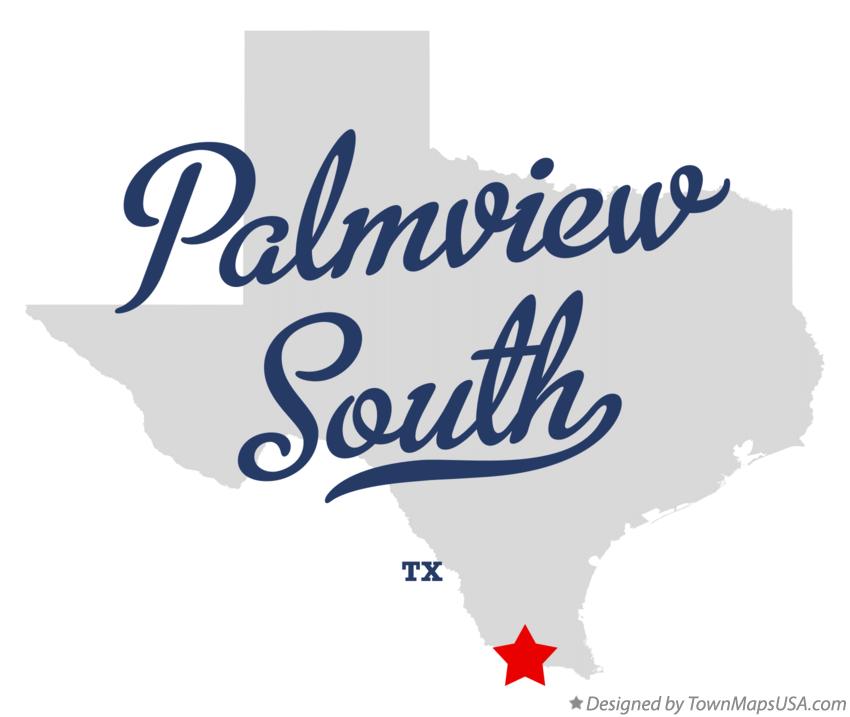 Map of Palmview South Texas TX