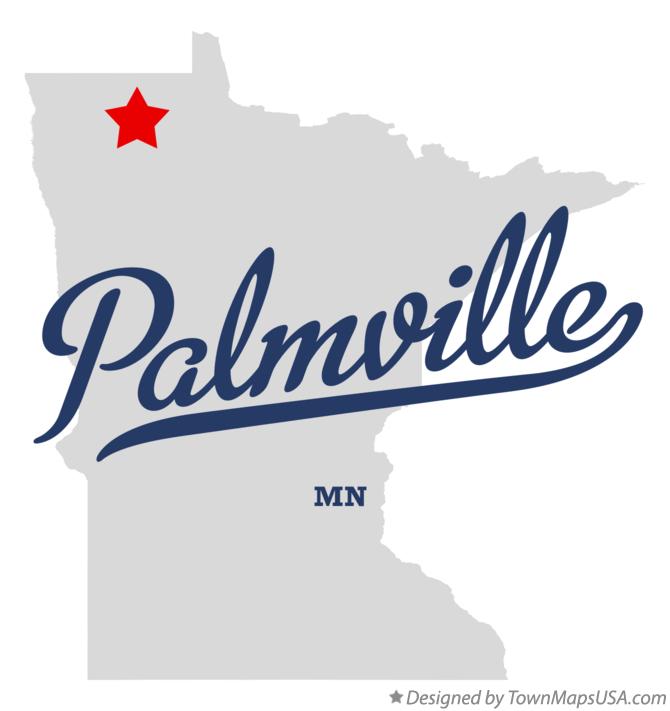 Map of Palmville Minnesota MN
