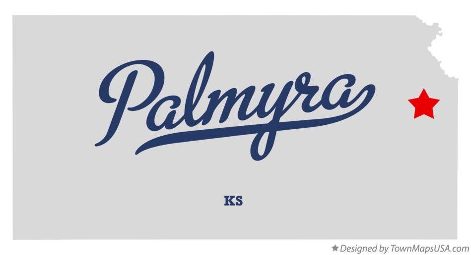 Map of Palmyra Kansas KS