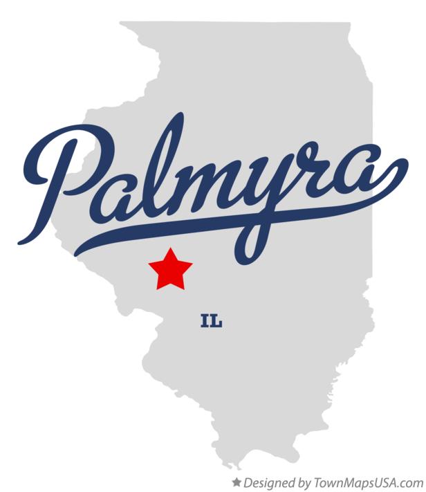 Map of Palmyra Illinois IL