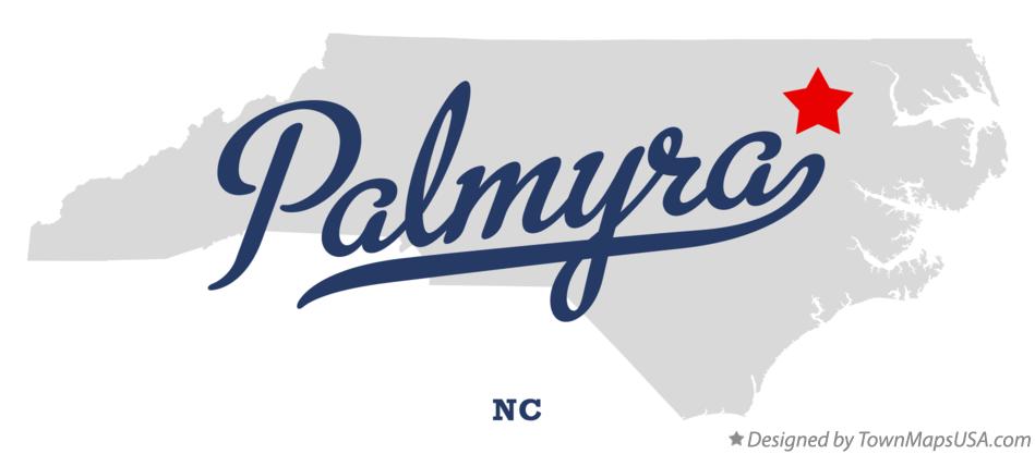 Map of Palmyra North Carolina NC