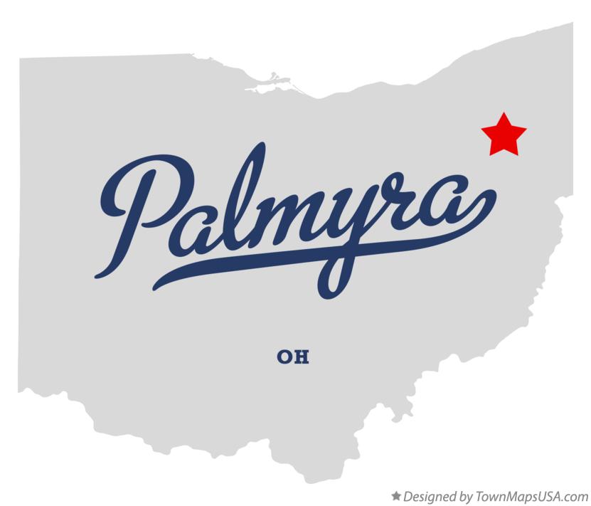 Map of Palmyra Ohio OH
