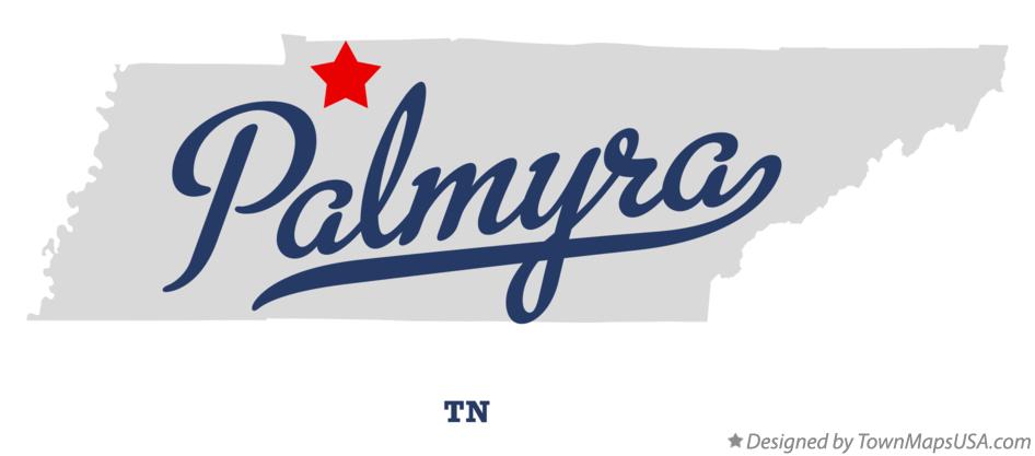 Map of Palmyra Tennessee TN