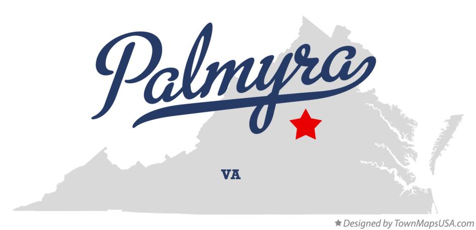 Map of Palmyra Virginia VA
