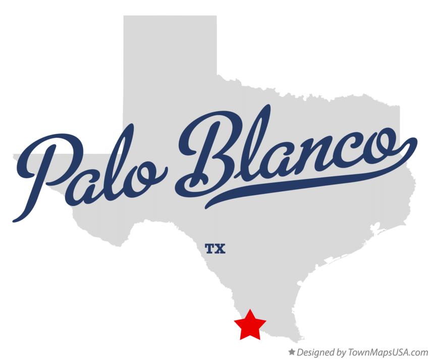 Map of Palo Blanco Texas TX